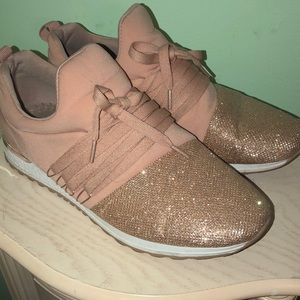 Pink Sparkly Tennis Shoes